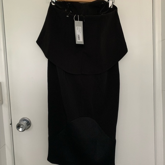 SHEIKE love struck Black strapless dress with cutout Sz 8 - Picture 7 of 10